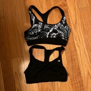 Champion Black and Marble Sports Bras